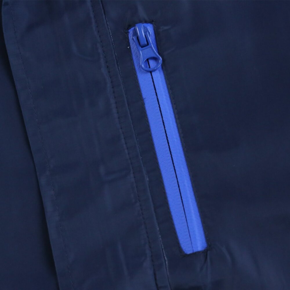 Mens Waterproof Rain Jacket Fleece Lined Hooded Windbreaker Coat with Zip Pocket - Picture 6 of 9